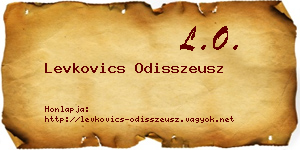 Levkovics Odisszeusz névjegykártya
